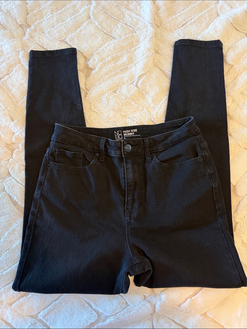 NOBO Black High-Rise Skinny Jeans